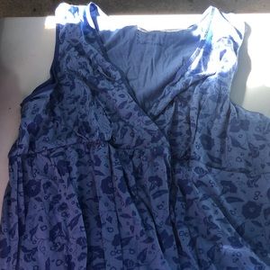 Blue floral maternity sleepwear